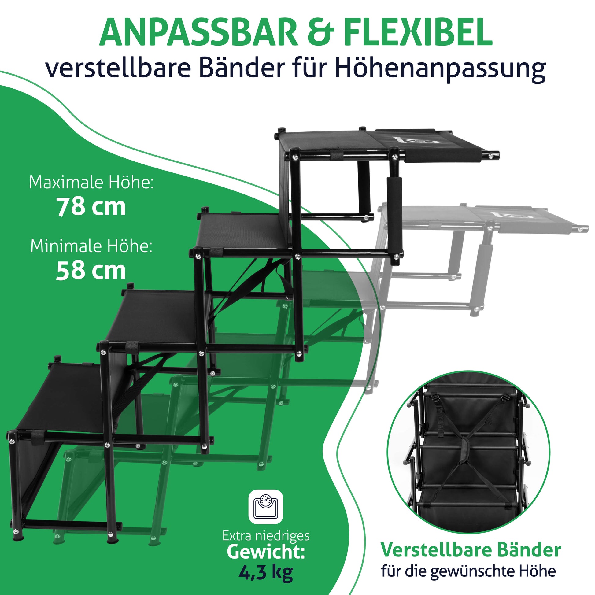 Fellbengel Hundetreppe Auto