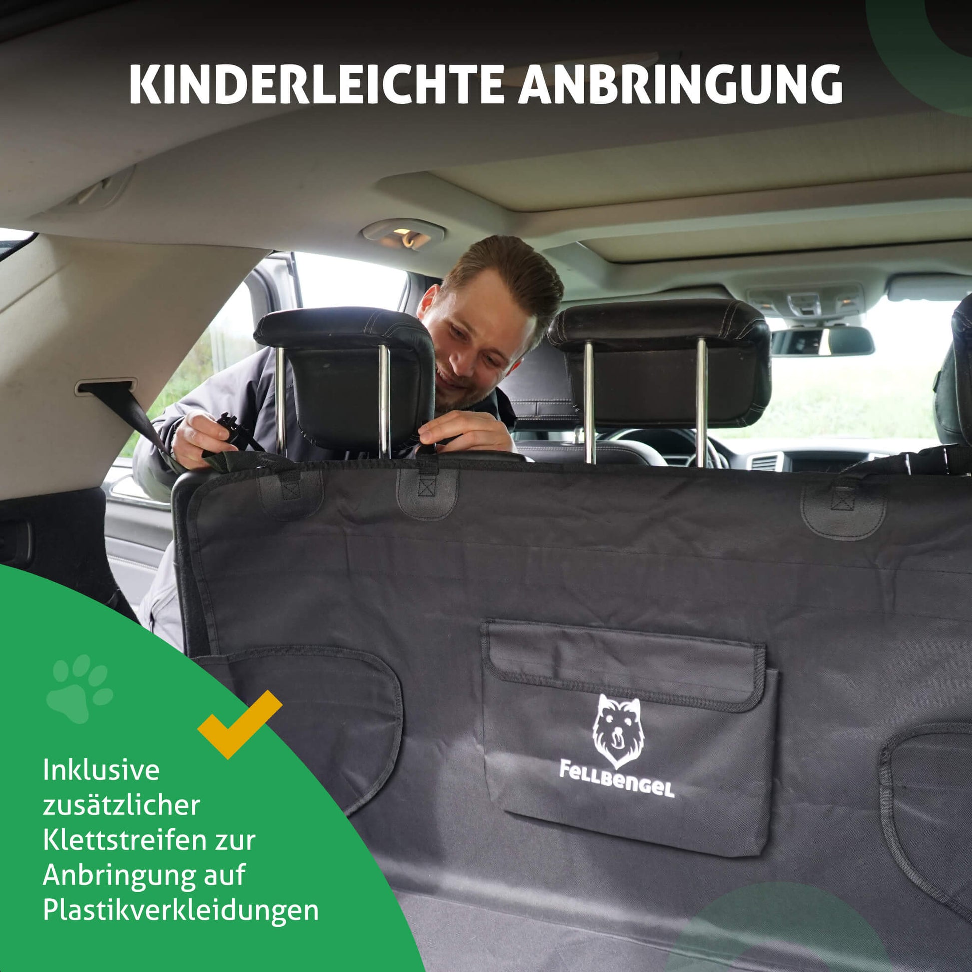 Premium Fellbengel Kofferraumschutz - Rundum Schutz gegen Schmutz und Feuchtigkeit