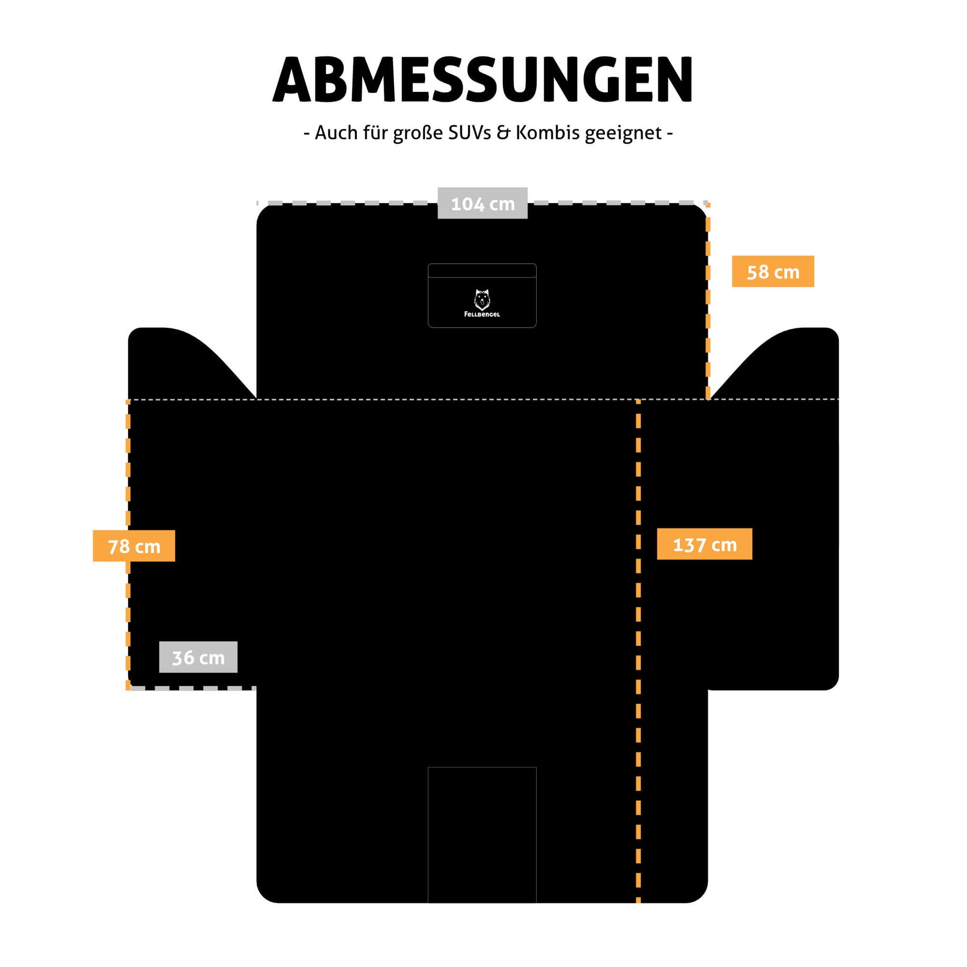 Premium Fellbengel Kofferraumschutz - Rundum Schutz gegen Schmutz und Feuchtigkeit
