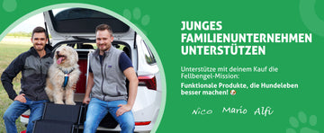Fellbengel Fahrradanhänger Hund - 2 in 1 Hundefahrradanhänger Hundebuggy