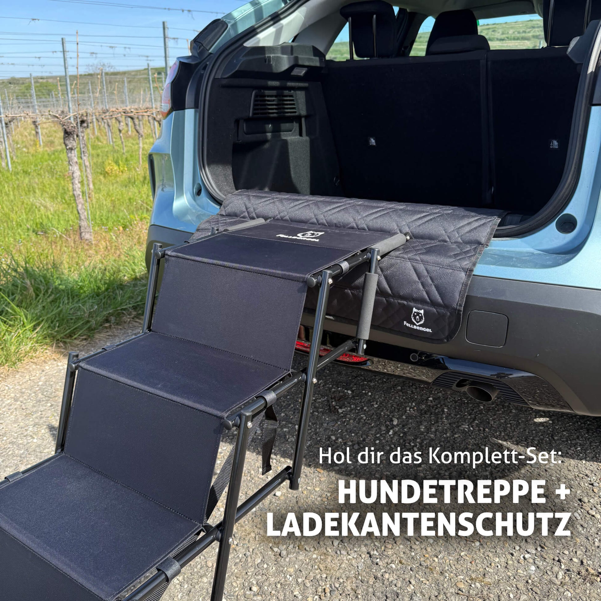 Fellbengel Hundetreppe Ladekantenschutz Bundle