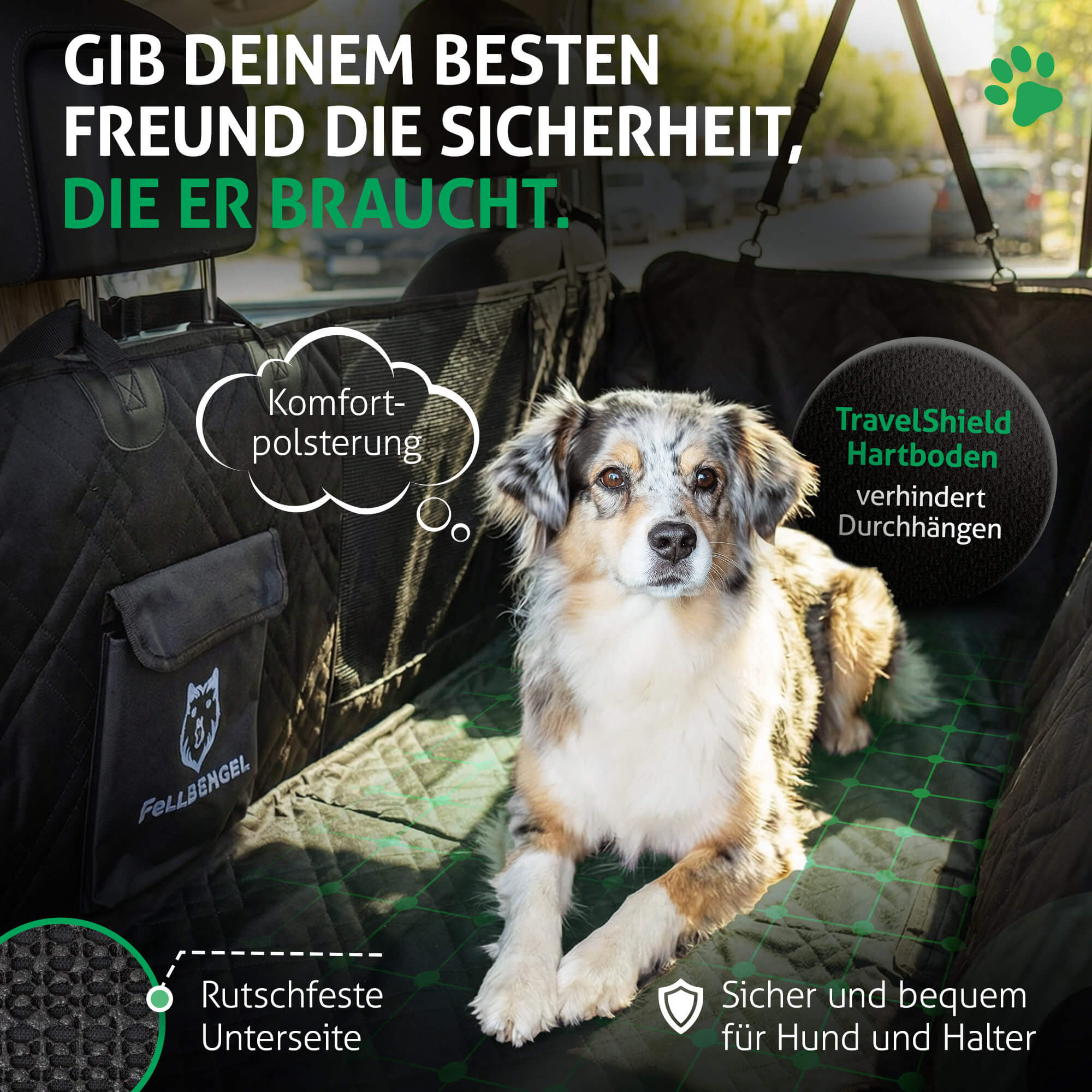 hundedecke auto rückbank extra viel platz