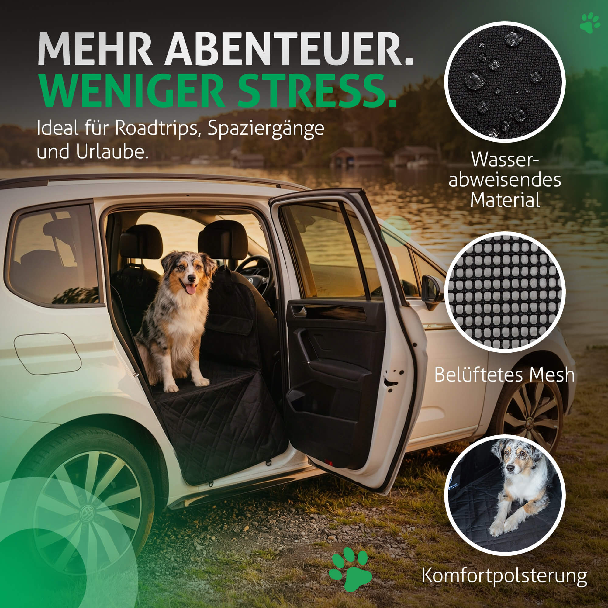 autoschondecke hund Material