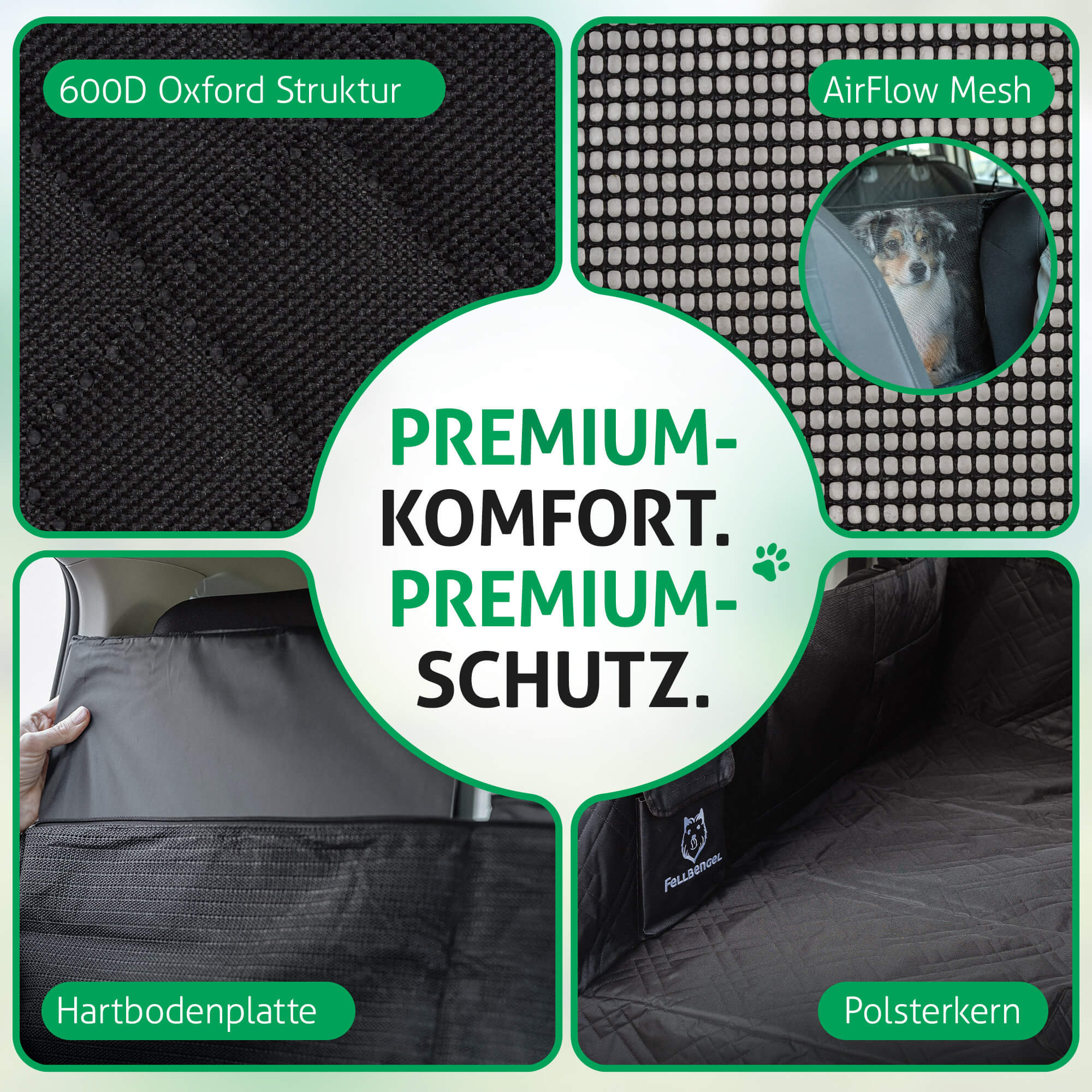 hundedecke rückbank feste bodenplatten