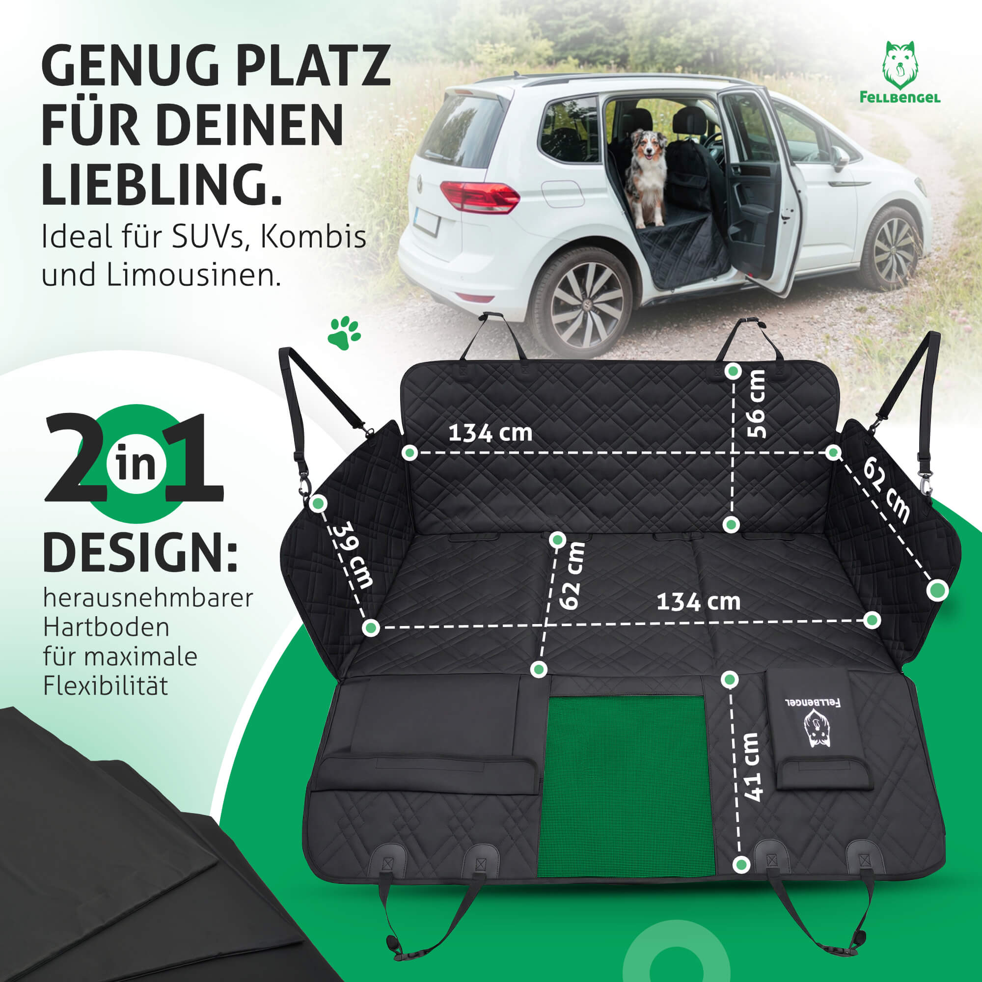 hundedecke auto rückbank abmessungen